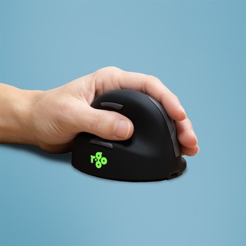 R-Go Pele HE ergonomiczna myszka lewa Bluetooth sidabrina R-Go Pele HE ergonomiczna myszka lewa Bluetooth sidabrina