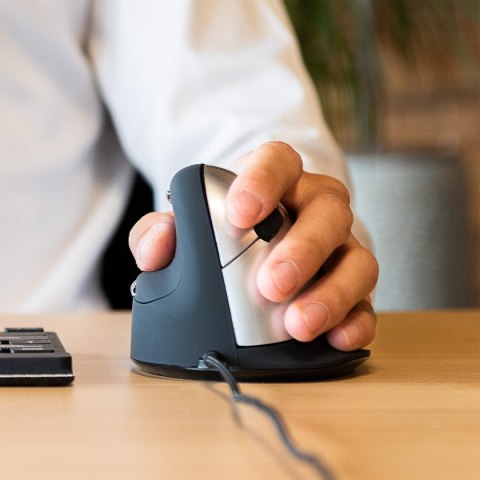 R Go Tools R-Go Pele HE ergonomisch links USB mittel juodas/silb retail R Go Tools R-Go Pele HE ergonomisch links USB mittel juodas/silb retail