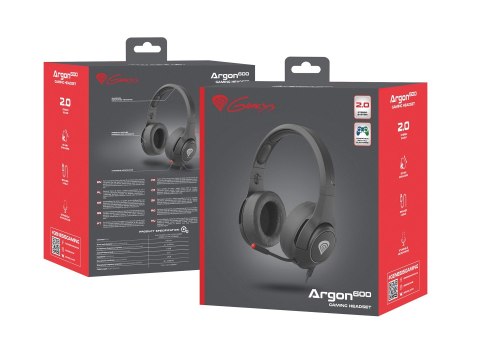 Słuchawki Nauszne Genesis Argon 600 z mikrofonem Słuchawki Nauszne Genesis Argon 600 z mikrofonem