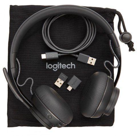 Słuchawki z mikrofonem Logitech Zone (981000854) Bluetooth Grafitowy Słuchawki z mikrofonem Logitech Zone (981000854) Bluetooth Grafitowy