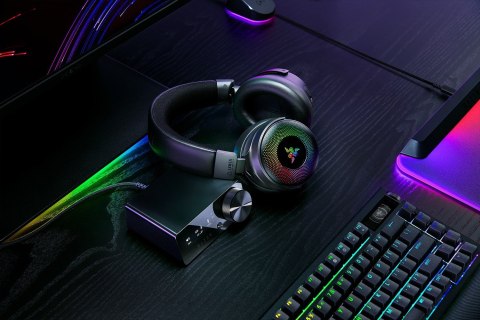 Zestaw słuchawkowy Razer Kraken V4 Pro Bluetooth Over-ear Microphone Bezprzewodowy Czarny Zestaw słuchawkowy Razer Kraken V4 Pro Bluetooth Over-ear Microphone Bezprzewodowy Czarny