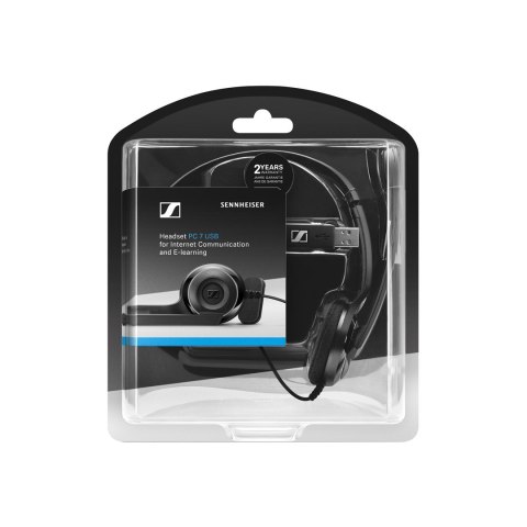 Zestaw słuchawkowy przewodowy Sennheiser PC 7 USB Typu-A Czarny Zestaw słuchawkowy przewodowy Sennheiser PC 7 USB Typu-A Czarny