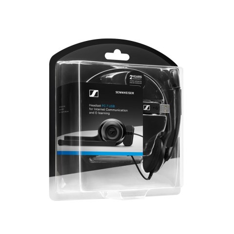 Zestaw słuchawkowy przewodowy Sennheiser PC 7 USB Typu-A Czarny Zestaw słuchawkowy przewodowy Sennheiser PC 7 USB Typu-A Czarny