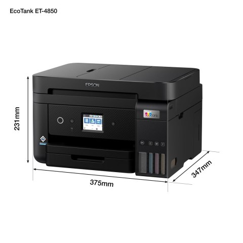 Epson EcoTank ET-4850 Atramentowa A4 4800 x 1200 DPI 33 stron/min Wi-Fi Epson EcoTank ET-4850 Atramentowa A4 4800 x 1200 DPI 33 stron/min Wi-Fi