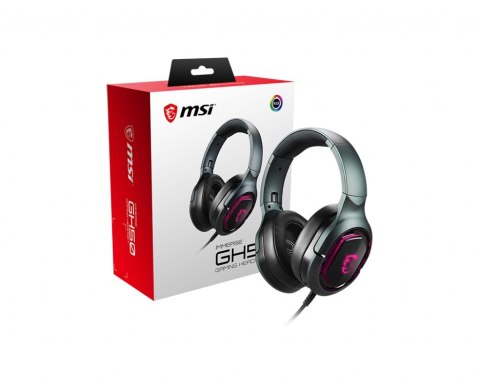 MSI Immerse GH50 Zestaw słuchawkowy Przewodowa Opaska na głowę Gaming Czarny MSI Immerse GH50 Zestaw słuchawkowy Przewodowa Opaska na głowę Gaming Czarny