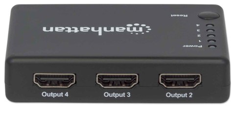 Manhattan 207706 rozgałęziacz telewizyjny HDMI 4x HDMI Manhattan 207706 rozgałęziacz telewizyjny HDMI 4x HDMI