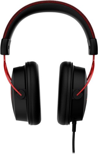 Zestaw słuchawkowy do gier HyperX Cloud Alpha czarno-czerwony, Przewodowy, 13 - 27000 Hz, Gaming, 298 g, Czerwony