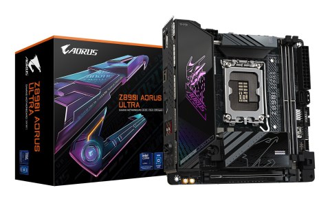 GIGABYTE Z890I AORUS ULTRA płyta główna Intel Z890 LGA 1851 (Socket V1) mini ITX GIGABYTE Z890I AORUS ULTRA płyta główna Intel Z890 LGA 1851 (Socket V1) mini ITX