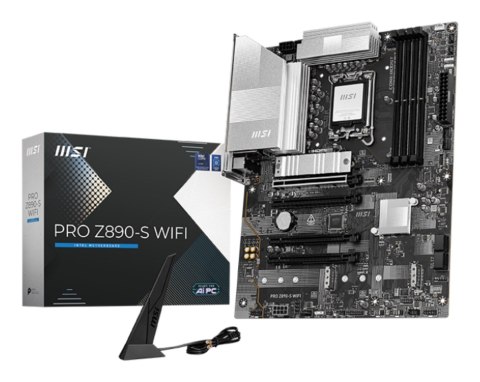 MSI PRO Z890-S WIFI płyta główna Intel Z890 LGA 1851 (Socket V1) ATX MSI PRO Z890-S WIFI płyta główna Intel Z890 LGA 1851 (Socket V1) ATX