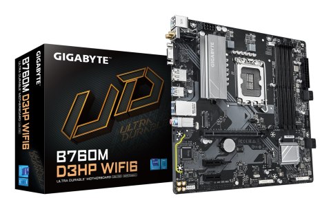Płyta główna GIGABYTE MB B760 S1700 MATX/B760M D3HP WIFI6 1.0 Płyta główna GIGABYTE MB B760 S1700 MATX/B760M D3HP WIFI6 1.0