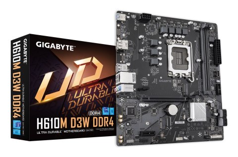 Płyta główna Gigabyte H610M D3W DDR4, Intel H610, LGA1700, 2xDDR4, mATX Płyta główna Gigabyte H610M D3W DDR4, Intel H610, LGA1700, 2xDDR4, mATX