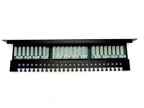 Patch-panel 19" DIGITUS DN-91524U-EC 24xRJ45 U/UTP k.5e 1U czarny prow.