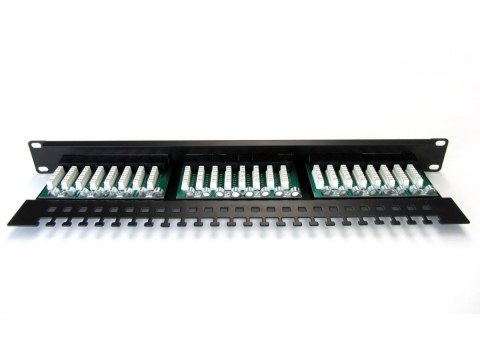 Patch-panel 19" DIGITUS DN-91524U-EC 24xRJ45 U/UTP k.5e 1U czarny prow.