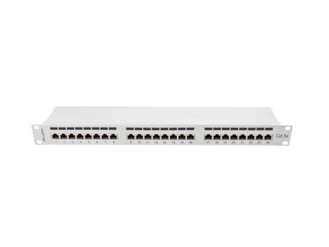 Patch panel Lanberg PPS5-1024-S (1U; 19"; kat. 5e; FTP; 24xRJ-45) Patch panel Lanberg PPS5-1024-S (1U; 19"; kat. 5e; FTP; 24xRJ-45)