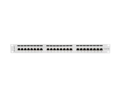 Patch panel Lanberg PPS5-1024-S (1U; 19"; kat. 5e; FTP; 24xRJ-45) Patch panel Lanberg PPS5-1024-S (1U; 19"; kat. 5e; FTP; 24xRJ-45)