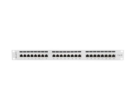 Patch panel Lanberg PPS6-1024-S (1U; kat. 6; 24xRJ-45) Patch panel Lanberg PPS6-1024-S (1U; kat. 6; 24xRJ-45)