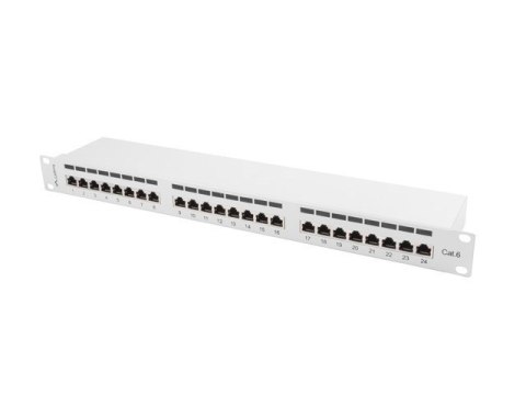 Patch panel Lanberg PPS6-1024-S (1U; kat. 6; 24xRJ-45) Patch panel Lanberg PPS6-1024-S (1U; kat. 6; 24xRJ-45)