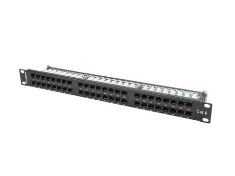 Patch panel Lanberg PPU6-1048-B (1U; kat. 6; 48xRJ-45) Patch panel Lanberg PPU6-1048-B (1U; kat. 6; 48xRJ-45)