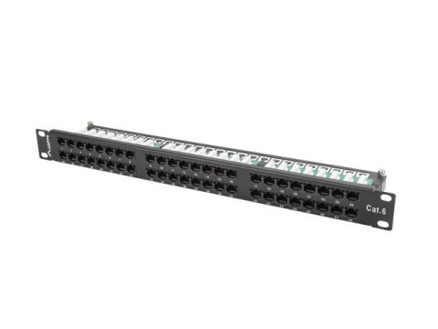 Patch panel Lanberg PPU6-1048-B (1U; kat. 6; 48xRJ-45) Patch panel Lanberg PPU6-1048-B (1U; kat. 6; 48xRJ-45)