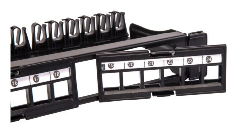 Techly I-KS PP-24-DEN panel krosowniczy 1U Techly I-KS PP-24-DEN panel krosowniczy 1U