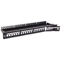 Techly I-KS PP-24-DEN panel krosowniczy 1U Techly I-KS PP-24-DEN panel krosowniczy 1U