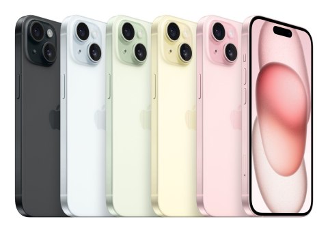Apple iPhone 15 15,5 cm (6.1") Dual SIM iOS 17 5G USB Type-C 256 GB Czarny