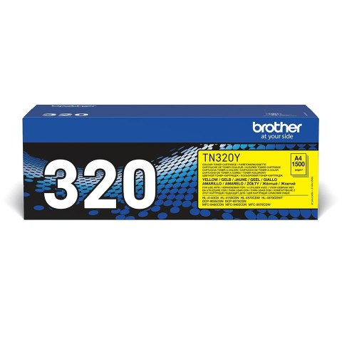 Brother TN-320Y kaseta z tonerem 1 szt. Oryginalny Żółty Brother TN-320Y kaseta z tonerem 1 szt. Oryginalny Żółty