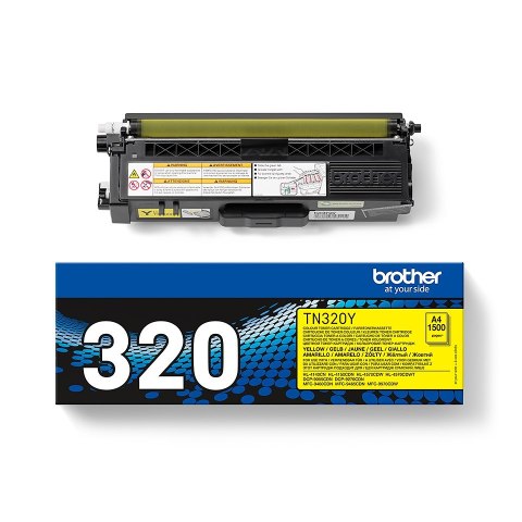 Brother TN-320Y kaseta z tonerem 1 szt. Oryginalny Żółty Brother TN-320Y kaseta z tonerem 1 szt. Oryginalny Żółty