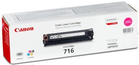 Canon Toner 716 kaseta z tonerem 1 szt. Oryginalny Purpurowy Canon Toner 716 kaseta z tonerem 1 szt. Oryginalny Purpurowy