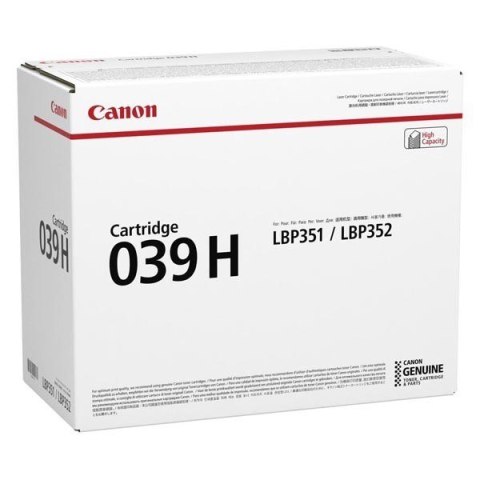 Canon Toner CRG-039H 0288C002 Black Canon Toner CRG-039H 0288C002 Black