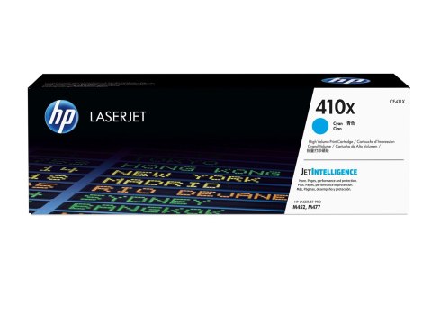 HP 410X oryginalny wkład z błękitnym tonerem LaserJet XL HP 410X oryginalny wkład z błękitnym tonerem LaserJet XL