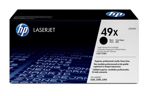 HP 49X oryginalny wkład z czarnym tonerem LaserJet XL HP 49X oryginalny wkład z czarnym tonerem LaserJet XL