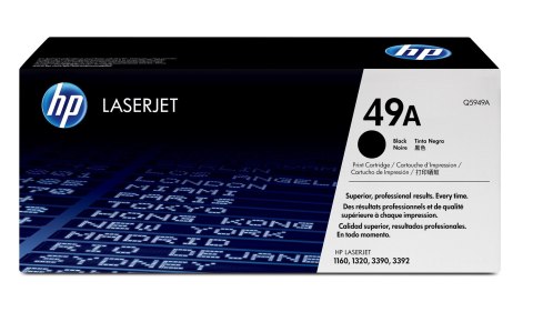 HP 49A oryginalny wkład z czarnym tonerem LaserJet HP 49A oryginalny wkład z czarnym tonerem LaserJet