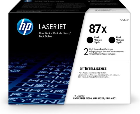 HP 87X 2x Schwarz LaserJet Tonerpatrone HP 87X 2x Schwarz LaserJet Tonerpatrone