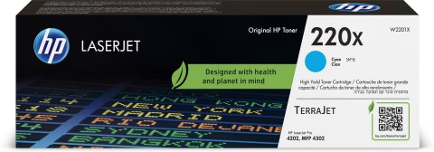 HP Oryginalnym wkładem z błękitnym tonerem 220X LaserJet HP Oryginalnym wkładem z błękitnym tonerem 220X LaserJet