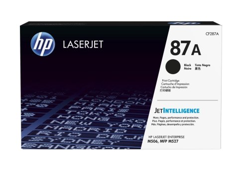 HP 87A oryginalny wkład z czarnym tonerem LaserJet HP 87A oryginalny wkład z czarnym tonerem LaserJet