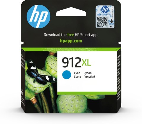 HP 912XL oryginalny wysokowydajny wkład atramentowy błękitny HP 912XL oryginalny wysokowydajny wkład atramentowy błękitny