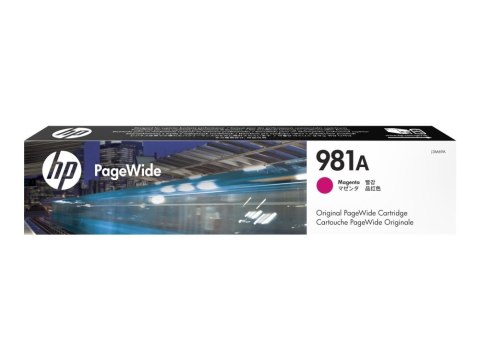 HP Oryginalny purpurowy wkład atramentowy 981A PageWide HP Oryginalny purpurowy wkład atramentowy 981A PageWide