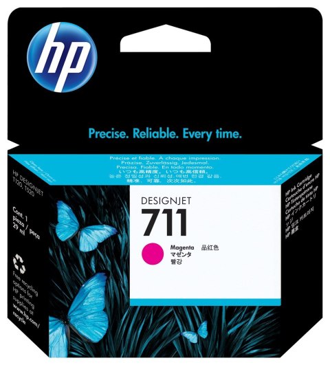 HP Purpurowy wkład atramentowy 711 DesignJet 29 ml HP Purpurowy wkład atramentowy 711 DesignJet 29 ml