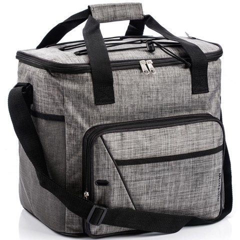 Torba termiczna Meteor Frosty szaro-czarna 74597 Torba termiczna Meteor Frosty szaro-czarna 74597
