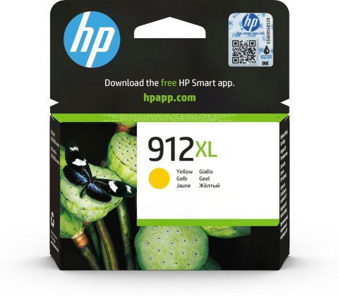 Tusz HP żółty HP 912XL, HP912XL=3YL83AE, 825 str. Tusz HP żółty HP 912XL, HP912XL=3YL83AE, 825 str.
