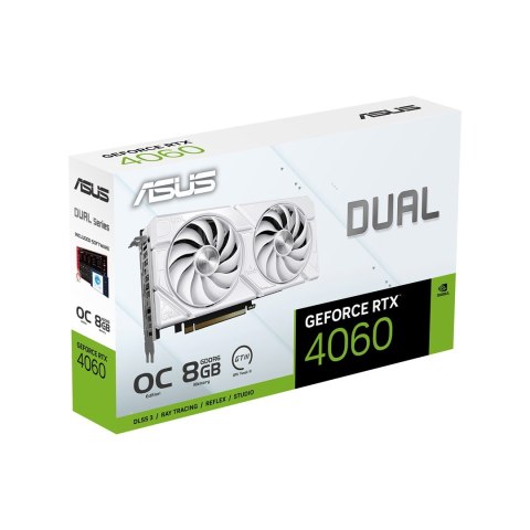 ASUS Dual -RTX4060-O8G-EVO-WHITE NVIDIA GeForce RTX 4060 8 GB GDDR6 ASUS Dual -RTX4060-O8G-EVO-WHITE NVIDIA GeForce RTX 4060 8 GB GDDR6