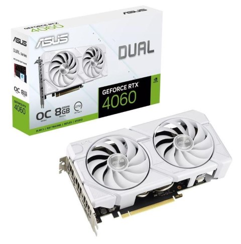 ASUS Dual -RTX4060-O8G-EVO-WHITE NVIDIA GeForce RTX 4060 8 GB GDDR6 ASUS Dual -RTX4060-O8G-EVO-WHITE NVIDIA GeForce RTX 4060 8 GB GDDR6
