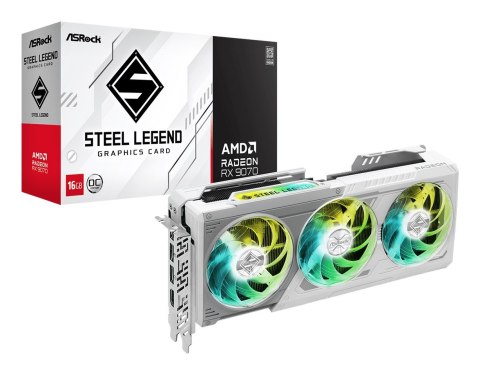 Asrock Steel Legend Radeon RX 9070 OC AMD 16 GB GDDR6 Asrock Steel Legend Radeon RX 9070 OC AMD 16 GB GDDR6