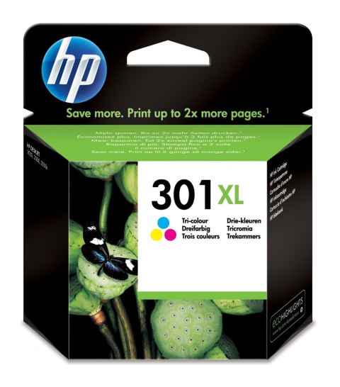 HP 301XL oryginalny wkład atramentowy trójkolorowy XL HP 301XL oryginalny wkład atramentowy trójkolorowy XL