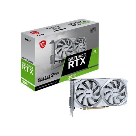 Karta graf. MSI RTX 3050 Ventus 2X XS WHITE 8G OC Karta graf. MSI RTX 3050 Ventus 2X XS WHITE 8G OC