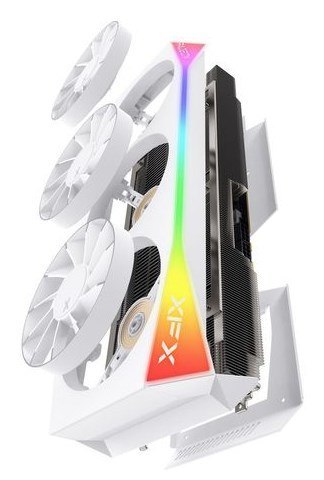 Karta graficzna XFX RX 9070XT Mercury Magnetic Air RGB Gaming 16 GB OC Biały detaliczny - 16,384 MB - GDDR6