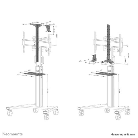 Neomounts AFLS-825BL1 akcesorium do montażu wyświetlaczy Półka Neomounts AFLS-825BL1 akcesorium do montażu wyświetlaczy Półka