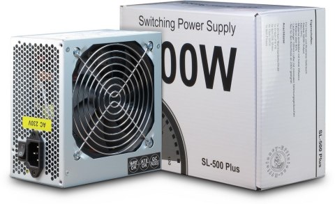 Inter-Tech SL-500 Plus moduł zasilaczy 500 W 20+4 pin ATX ATX Srebrny Inter-Tech SL-500 Plus moduł zasilaczy 500 W 20+4 pin ATX ATX Srebrny