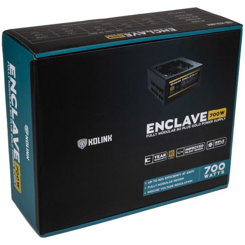 Kolink Enclave moduł zasilaczy 700 W 20+4 pin ATX ATX Czarny Kolink Enclave moduł zasilaczy 700 W 20+4 pin ATX ATX Czarny
